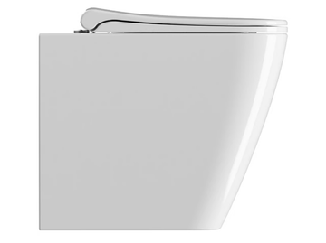 NUBES 52 - Rimless Floor mounted ceramic toilet by GSI ceramica - view 3